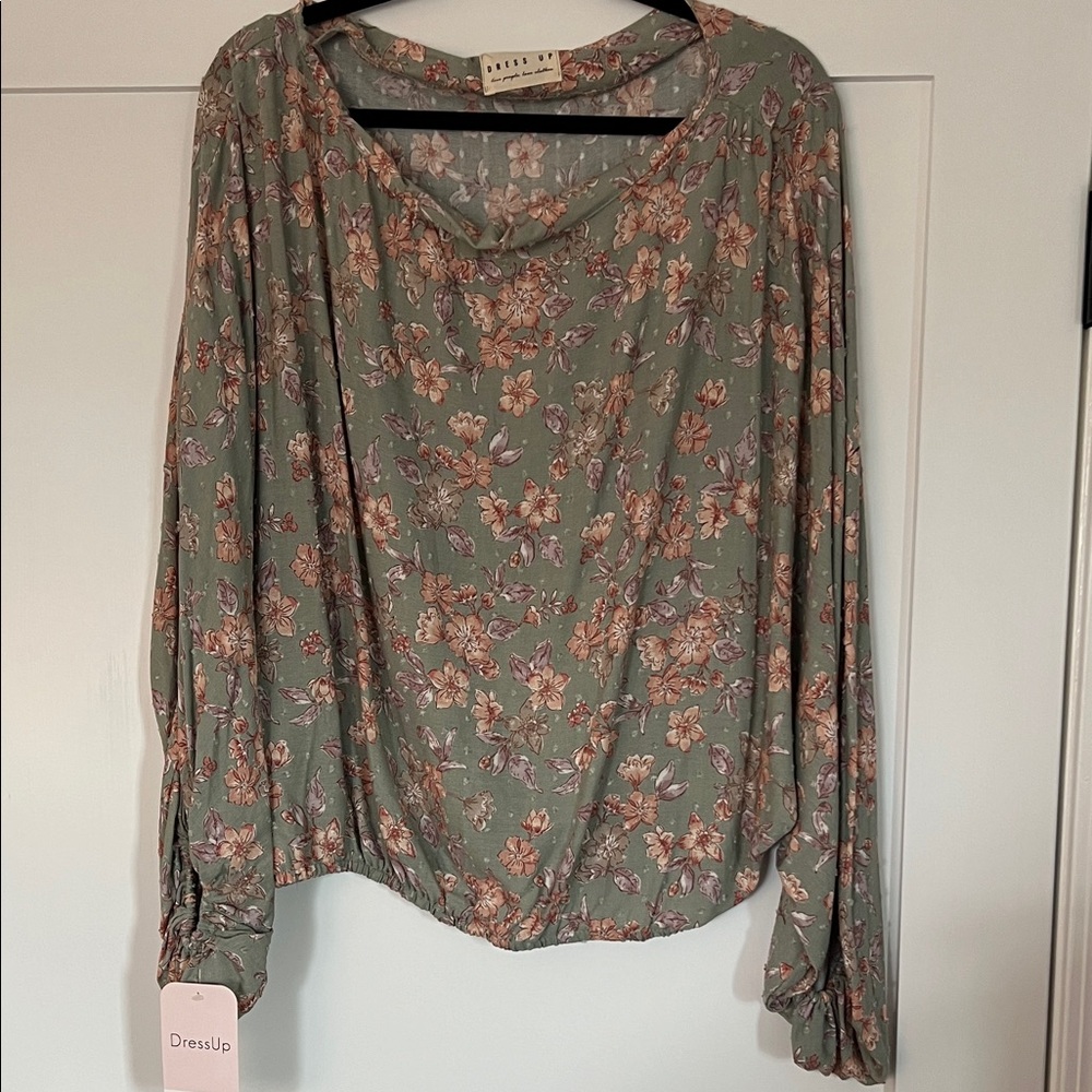 Floral Blouse - Green